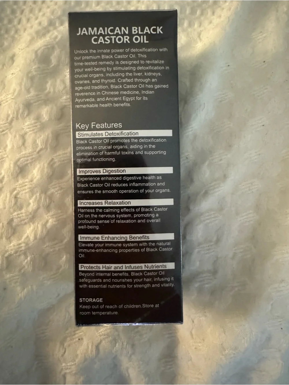 Jamaican Black Castor Oil - Black